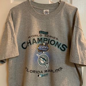 Vintage Florida Marlins 03 World Series Champs Tee